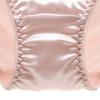 Women Panties Lace Patchwork Lace Up Seamless Satin Breathable Anti-septic Mid Waist Soft Shirring Intimate Underpants Lady Underwear