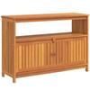 VidaXL Garden Console Table 110x35x75 Cm Solid Acacia Wood 319697
