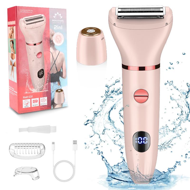 New Women's Electric Digital Display Hair Shaver Temples Lip Hair Shaver Body Wash Shaver Private Hair Remover