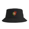 Portugal Flag Portuguese Pride Bucket Hat  Outdoor FisherUnisex Caps For Women Vintage Vacation Visor Hats Soft Fold Design Cap