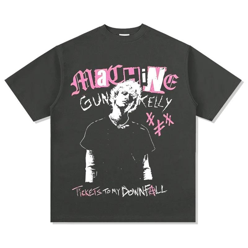 2026 MGK Machine Gun Kelly Cotton Tshirt Unisex Fans Essential Short Sleeve Fashion Luxury Classic Casual Vintage Streetwear