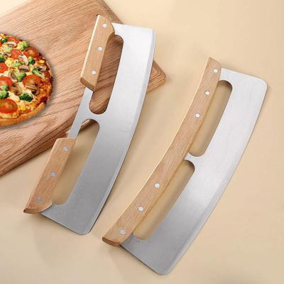 Yousheng Pizza Cutter Rocker Blade Sharp Нержавеющая сталь Резак для пиццы Rocker Slicer с защитным кожухом Аксессуары для печи для пиццы