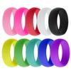 Новое кольцо из силикона сплошного цвета шириной 8 мм для пар, кольцо для альпинизма для занятий спортом на открытом воздухе, унисекс силиконовое кольцо