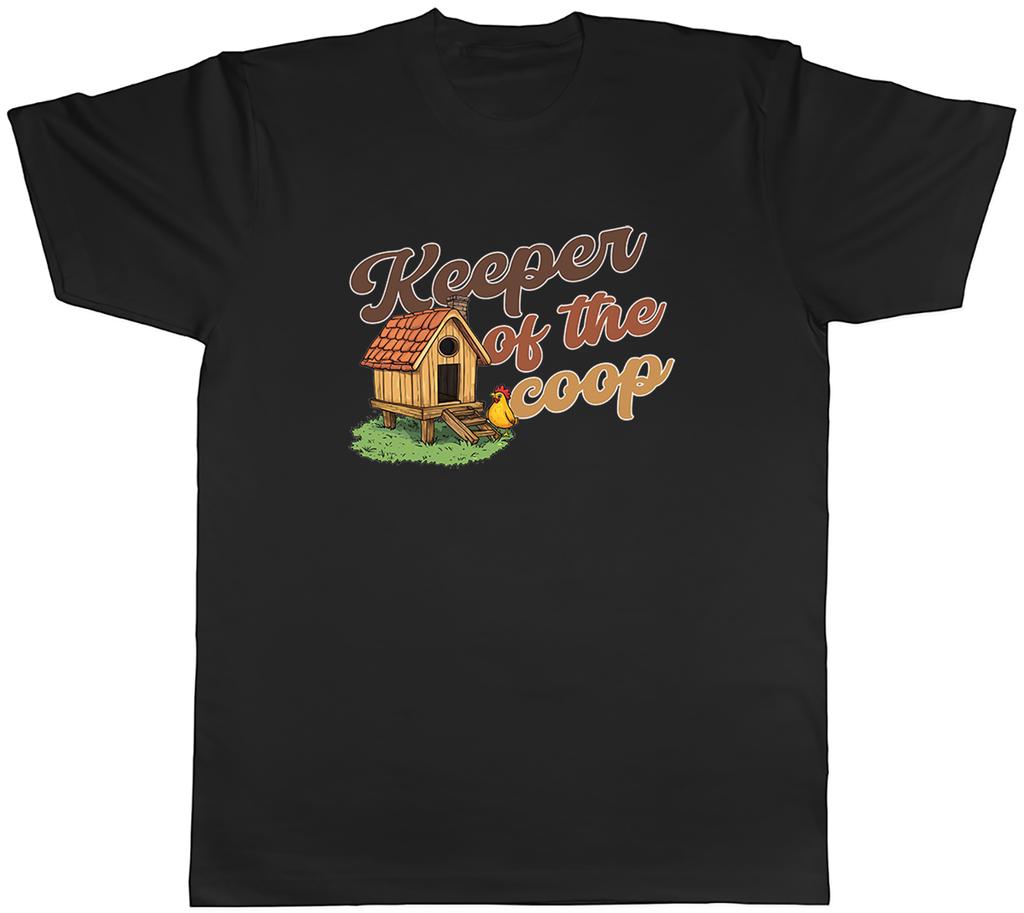 Keeper of the Coop Funny Chicken Lover Unisexs TShirt Tee Gift Top