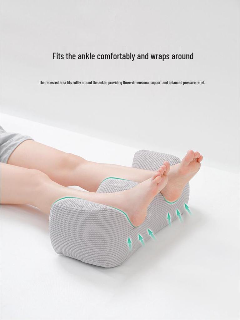 Подушка с эффектом памяти для подъема ног: Поддержка стопы, колена и живота для кровати.