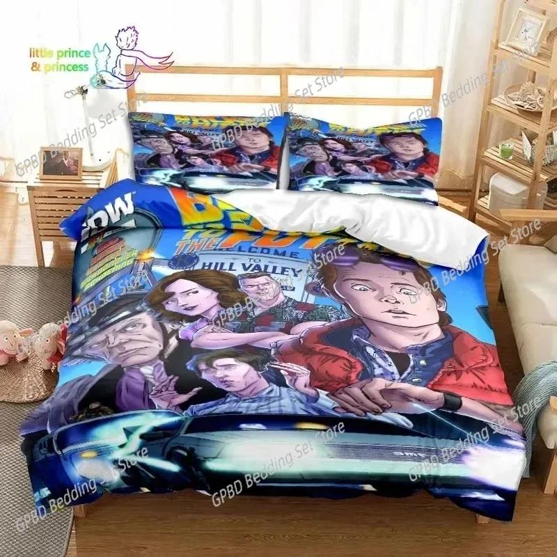 Sci-fi Movie Back to the Future Bedding Set Bedroom Soft Modern Bedspreads Comefortable Duvet Cover Quilt Cover And Pillowcase
