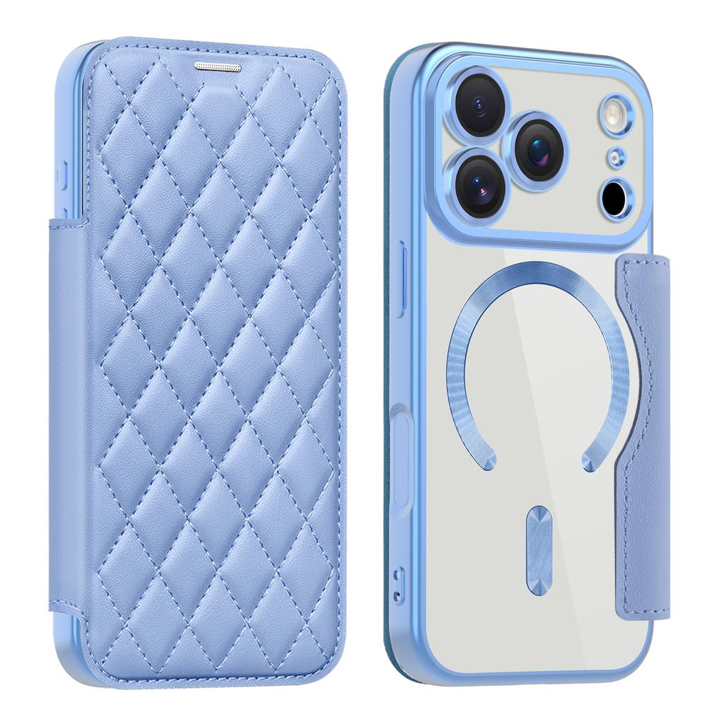 Чехол-книжка с покрытием, прозрачный, магнитный, складной, кожаный, кошелек, для iPhone 17 Air 16 Pro Max, магнитный, 15 14 13 12 11 Pro, слот, карман, держатель, чехол