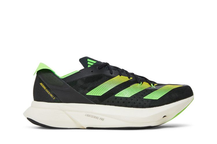 adidas Adios Pro 3 Black Beam Yellow Solar Green
