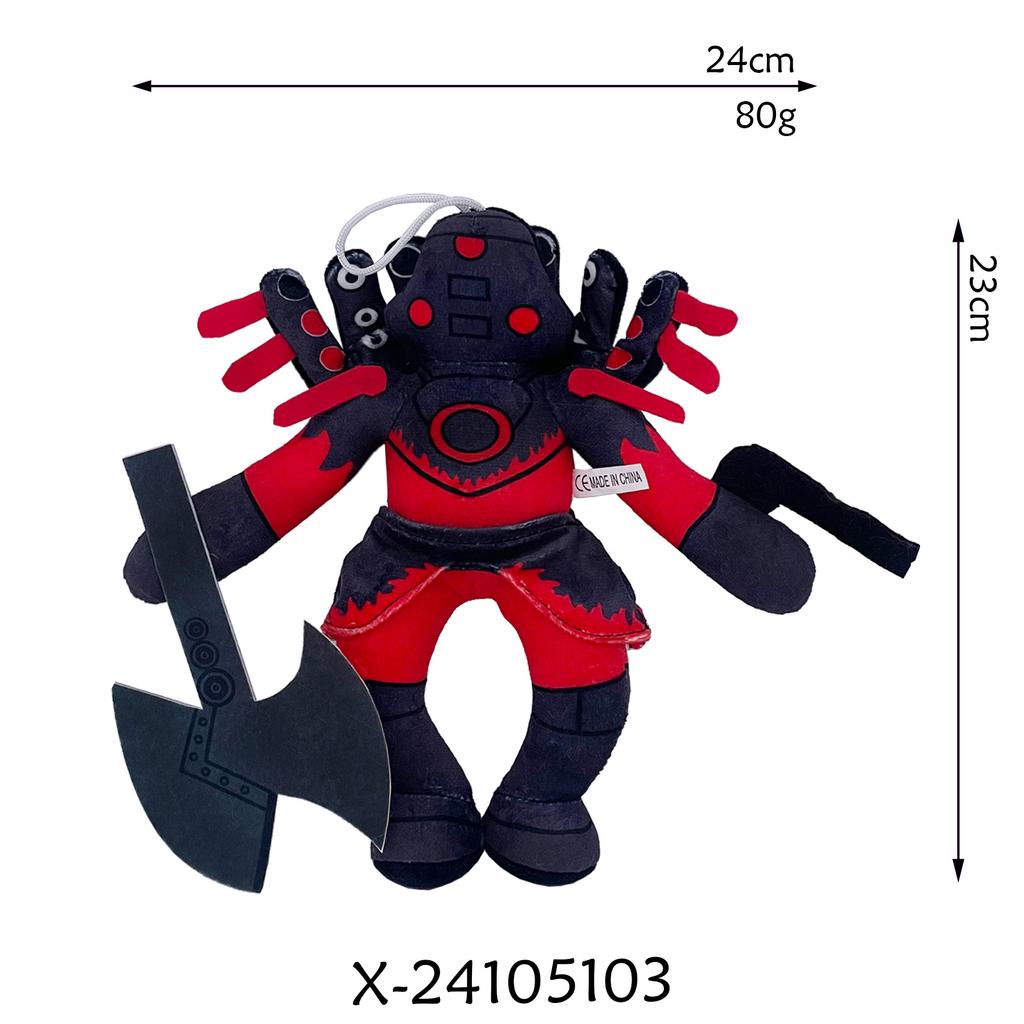 Плюшевая игрушка Кинооператор Человек Мягкая кукла Роман Спикер Skibidi Туалет Skibidi Детские игрушки