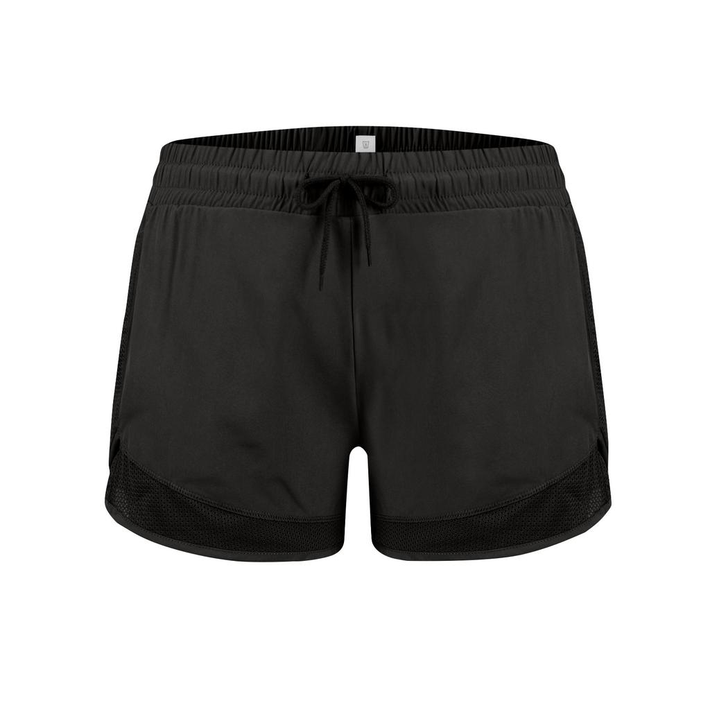 Женские однотонные эластичные быстросохнущие брюки для йоги на талии, шорты для бега