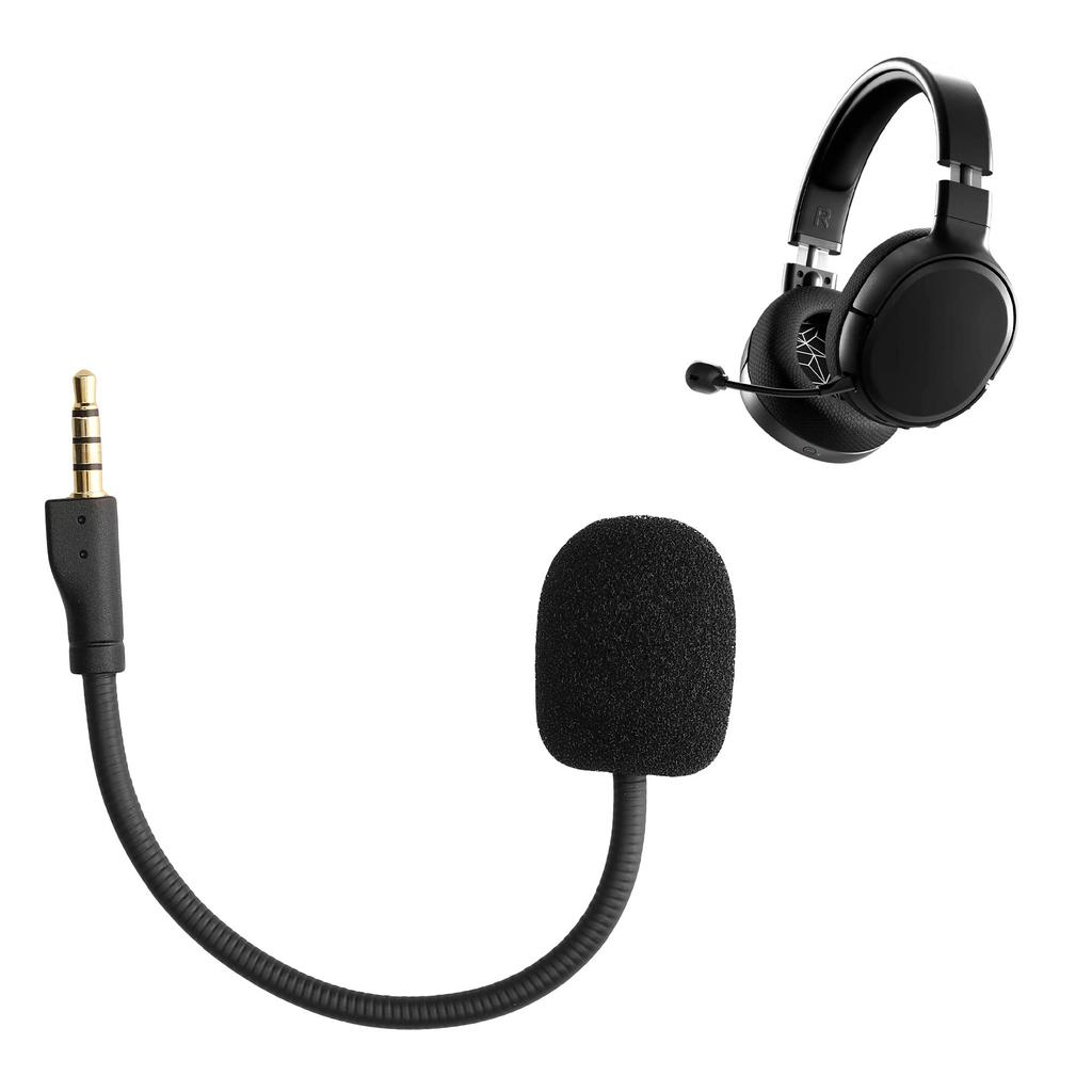 Kwmobile Совместимый с SteelSeries Arctis 1 Сменный микрофон Игровая гарнитура Съемный Черный - 3,5 мм