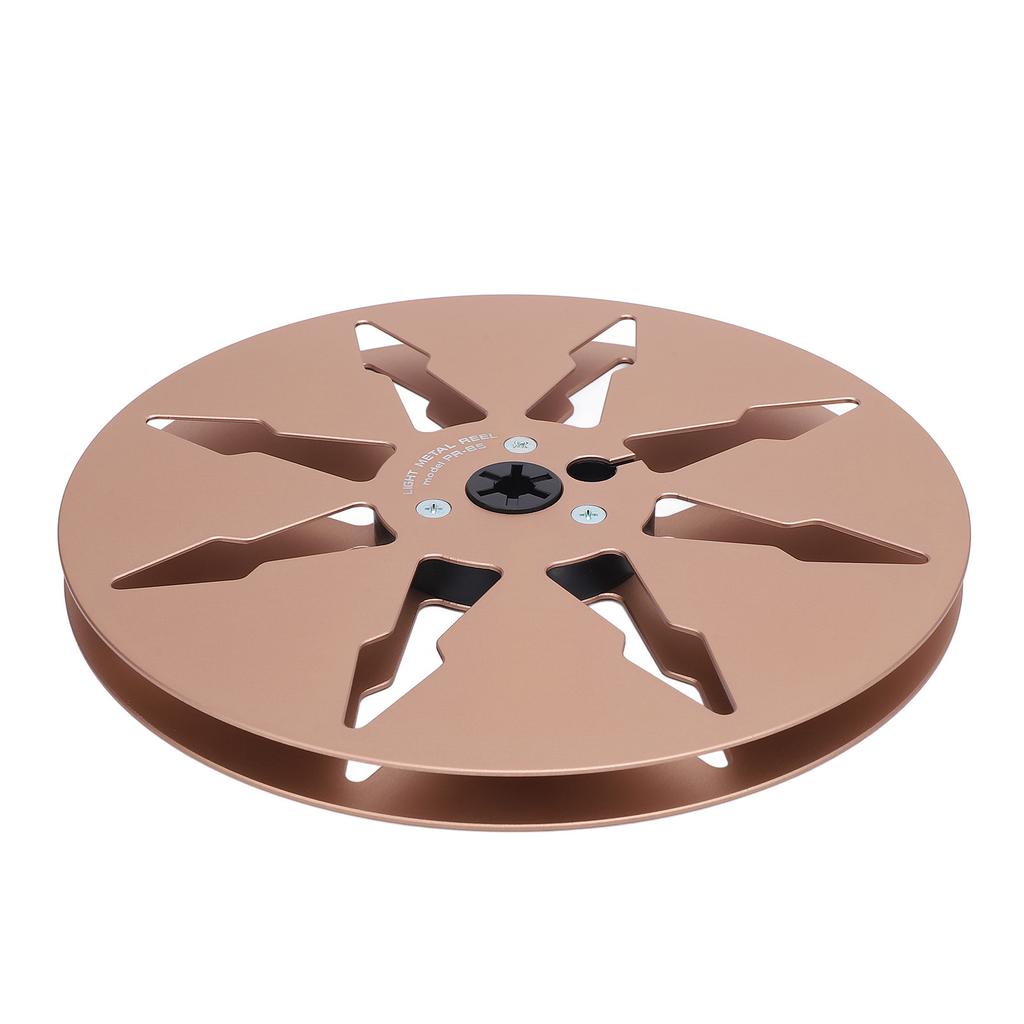 1 4 7 Inch Empty Tape Reel 8 Holes Aluminum Alloy Open Reel Sound Tape Empty Reel for Reel to Reel for ReVox Studer Gold