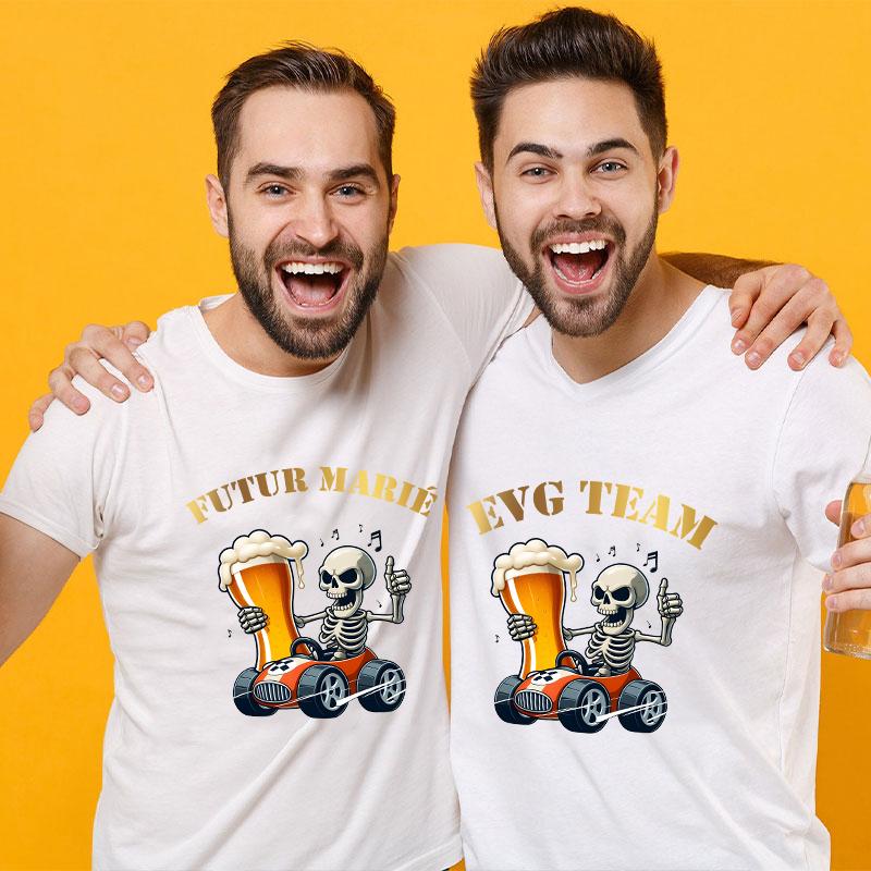 Команда Groom Squad Футболка шафера Футболки дружка Французская мужская Пиво Одиночный прощальный мальчишник evg party shirt Свадьба y2k Топы