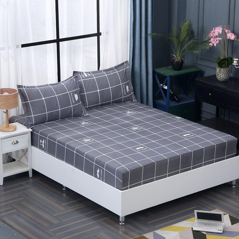 Простыня с принтом, универсальный наматрасник на 360°, двойное покрывало размера «queen-size» и размера «king-size»(без наволочек)