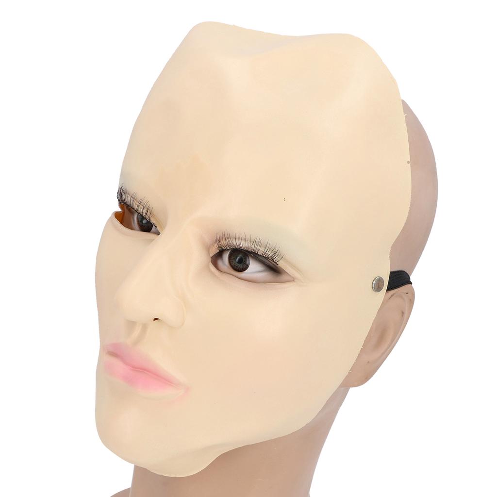 Латексная полумаска для лица, женская реалистичная синяя маска для век, латексная маска для лица, новинка для косплея