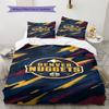 Denver Nuggets Pattern Bedding Set Quilt Cover Pillowcase Home Decor Gift (1 * duvet cover + 2 * pillowcase, without core)