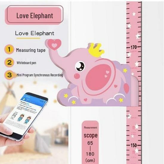 3D Наклейка на стену для измерения роста детей – Съемная, Не повреждающая, Точная линейка