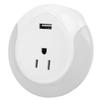 Smart Plug APP Remote Control WIFI Outlet with Timer Function USB Night Light 100‑240VUS Plug