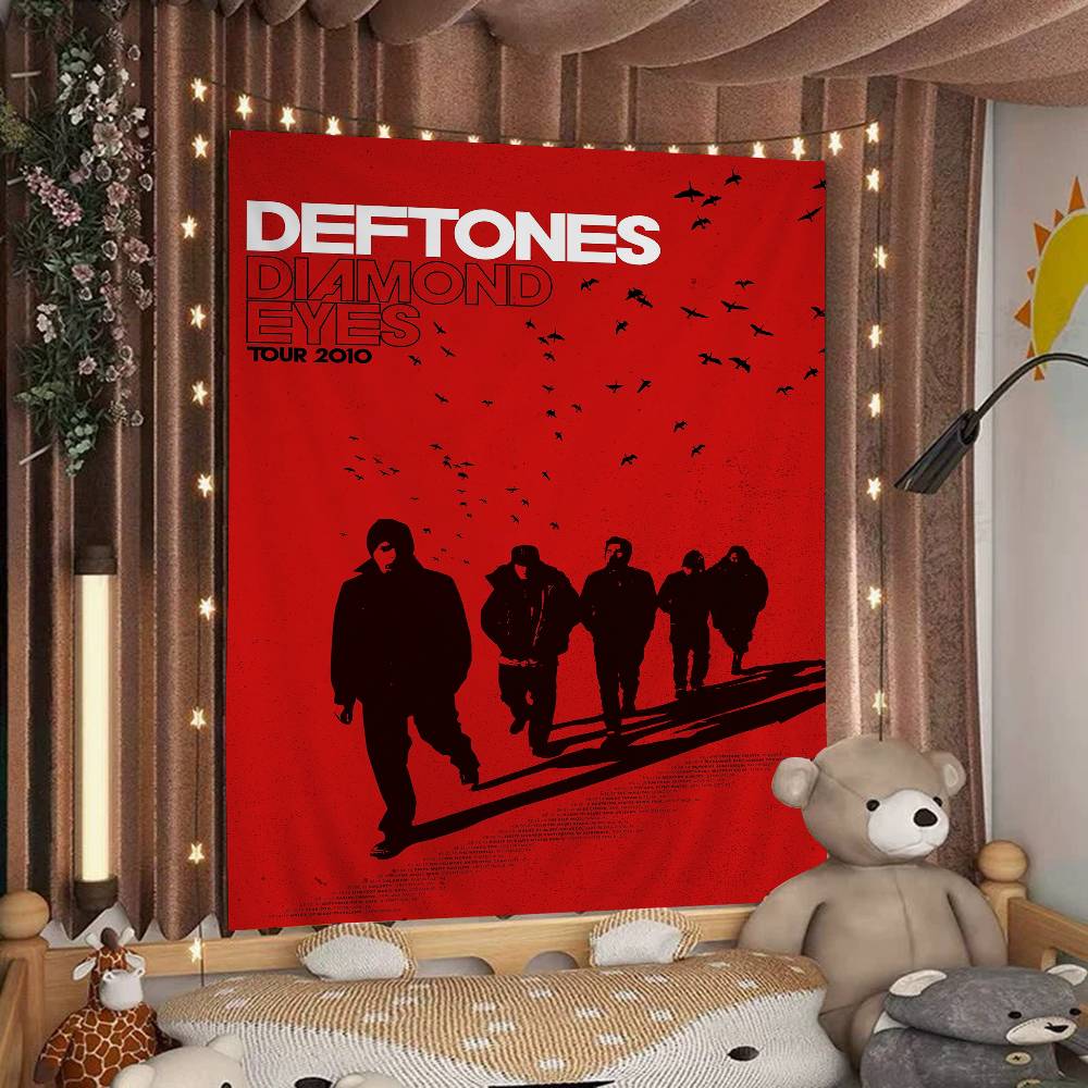 Рок DDeftones Группа Диаграмма Гобелен Богемные Настенные Гобелены Мандала Настенное Искусство Декор