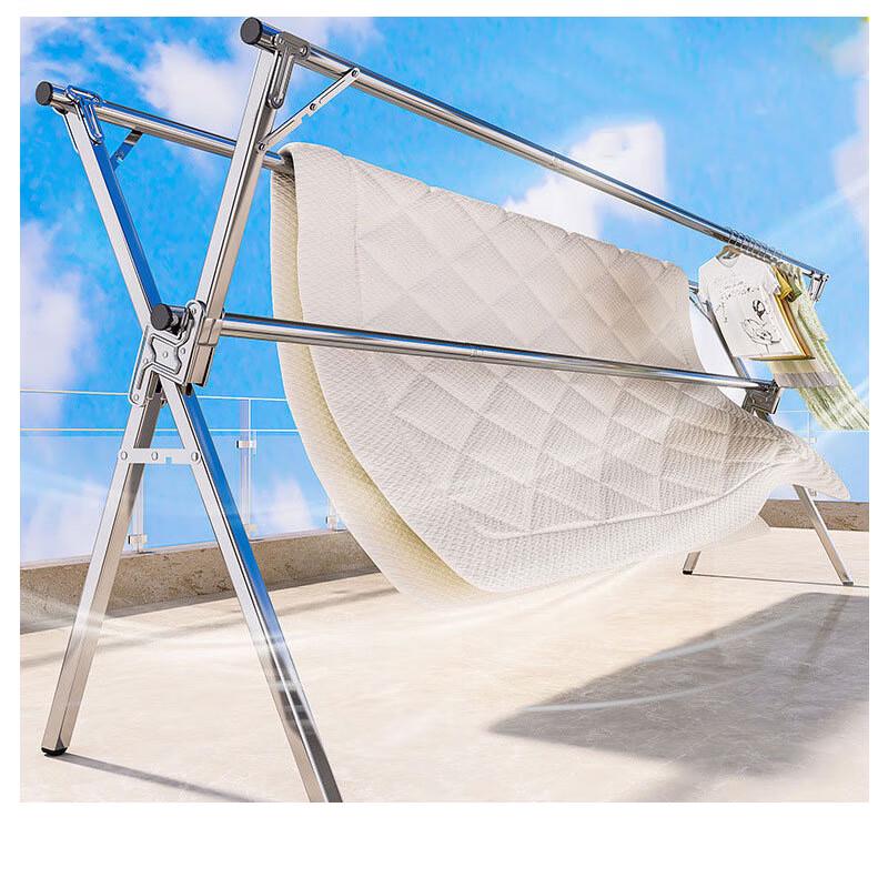 Xinjingzhou Stainless Steel Folding Telescopic Clothes Drying Rack
