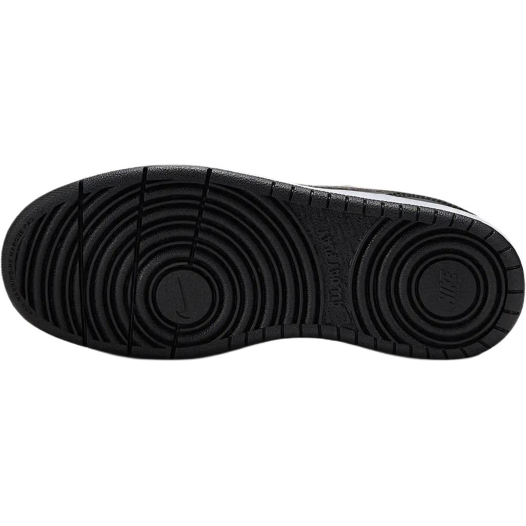 Nike Court Borough Leather Low Recraft SE Удобные Мягкие Нескользящие Прочные Низкие Детские Кроссовки Черно-Золотые Детские Кроссовки HF7307-001