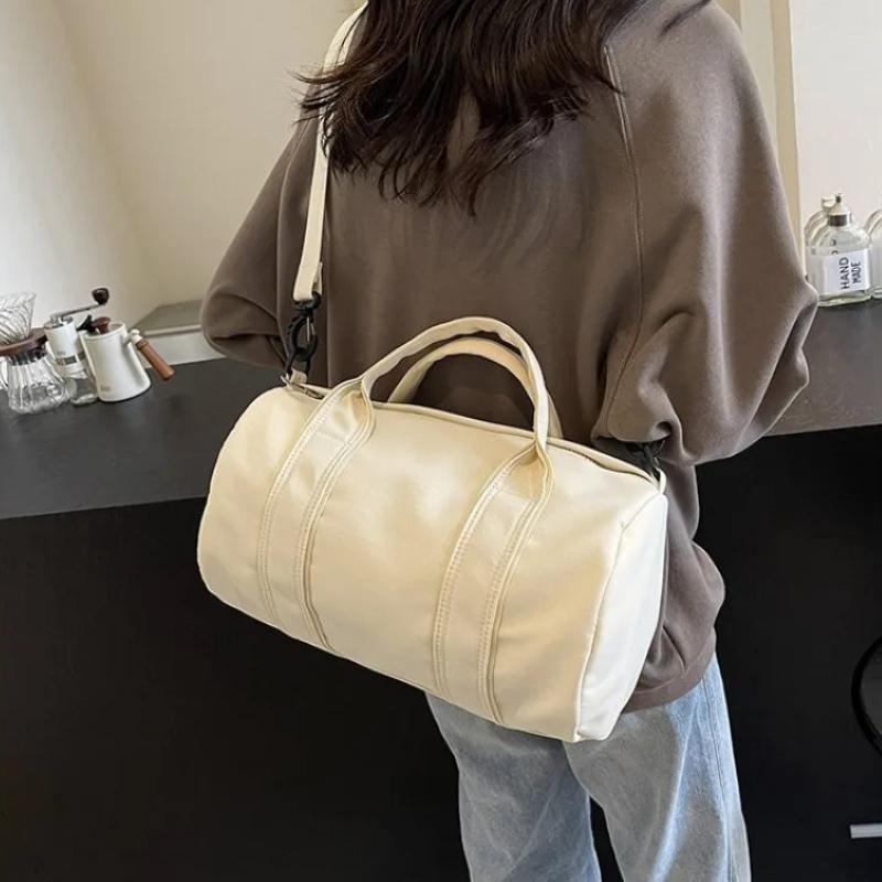 Повседневная сумка на плечо с застежкой-молнией, большая вместимость, универсальная дорожная сумка, однотонная, мягкая, маятниковая, кроссбоди, высокое качество