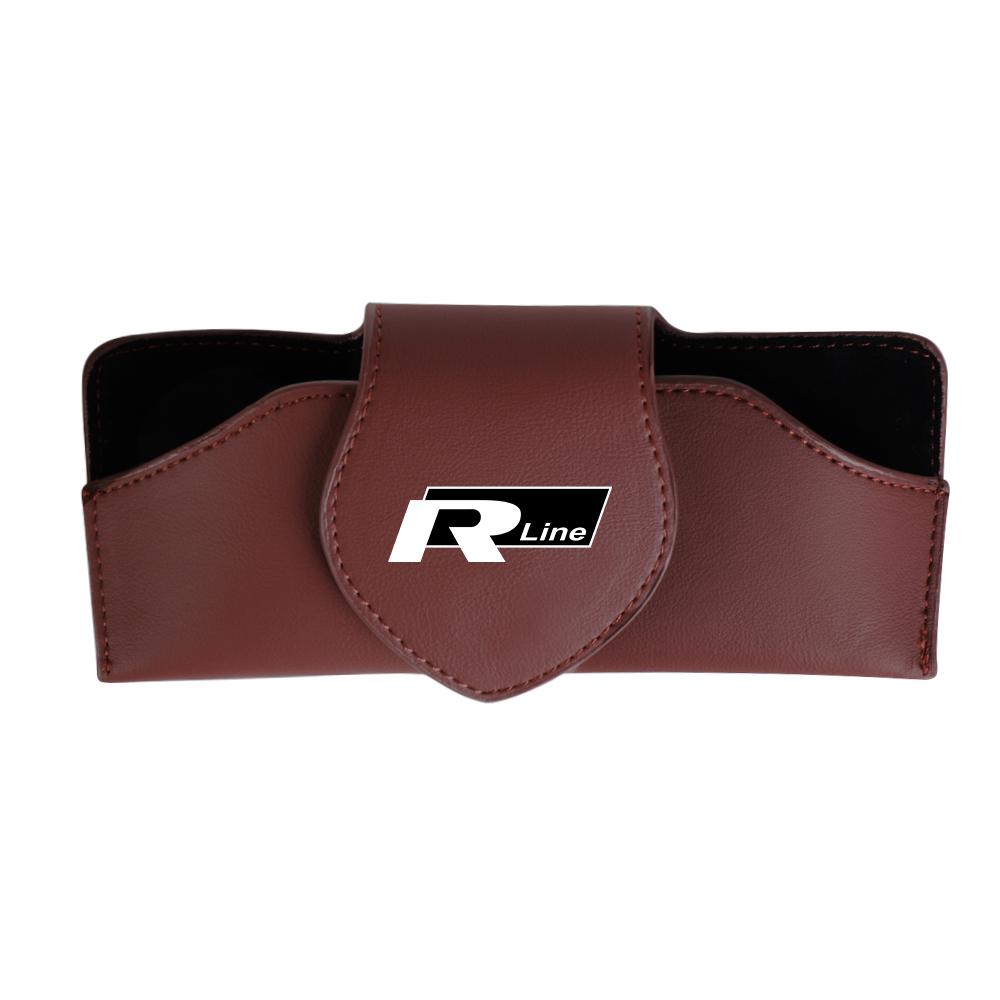 Hub Caps Car Leather Glasses Case Sun Visor Sunglasses Clip Organizer Box For Volkswagen Golf Beetle Passat B8 VW Jetta Rline Po