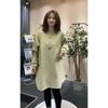 Plus Size Pullover Fall and Winter In The Long Section of Padded Thickened Female Lazy Wind Loose Top Tide