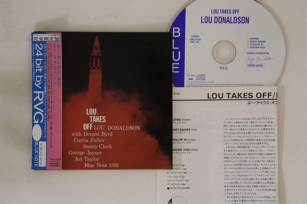 CD LOU DONALDSON - Lou Takes Off TOCJ9126 BLUE NOTE 1999 Japan Obi Jazz Used