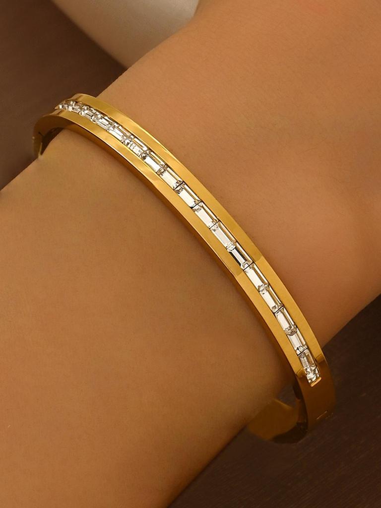 Браслет-гвоздь с бриллиантами из титановой стали - Женская минималистичная мода, Горячо продаваемые женские аксессуары