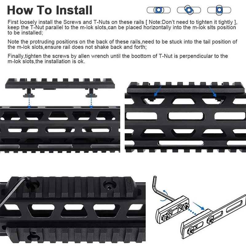 Тактическая машина поджога Система управления кабелями M-LOK Направляющая для проводов Для клипсы кабеля переключателя фонарика SureFire PEQ 3/5/7/9/11/13 слотов