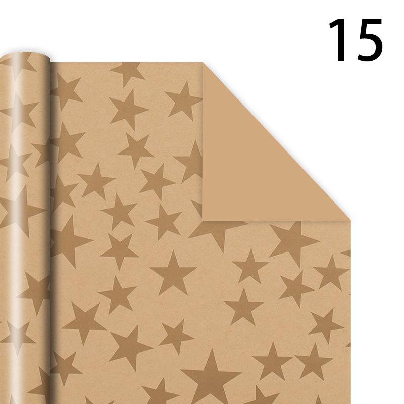 76x50cm Christmas Gift Wrapping Paper Birthday Party Wedding DIY Craft Paper Xmas Tree Snowflake Print Gift Box Packaging Papers