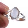 Natural Aquamarine Gemstone Handmade 925 Solid Sterling Silver Ring S.9.5 Y1s96