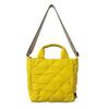 1267 Lightweight Quilted Mini Tote Bag with Shoulder SN Square 2way Diamond Quilt F [Rootote] (Yellow)