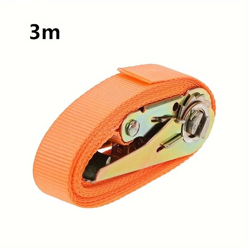 Durable 200/300cm Ratchet Cargo Strap - Versatile Usage for Outdoor Camping & Luggage