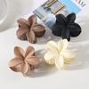 Decorations Fashion Flower Hair Claws for Women Plastics Crab Clamps Frosted Ponytail Shark Clip