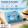 Cute Blue Cartoon Cat Beach Towel 150x75cm Microfiber Quick Dry Flat Print Large Bath Towel for Kids Boys Girls Pool Party