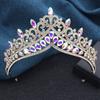 Элегантные барочные свадебные тиары-короны для женщин, повязки на голову для невесты, диадемы королевы-принцессы, свадебные украшения для волос, аксессуары
