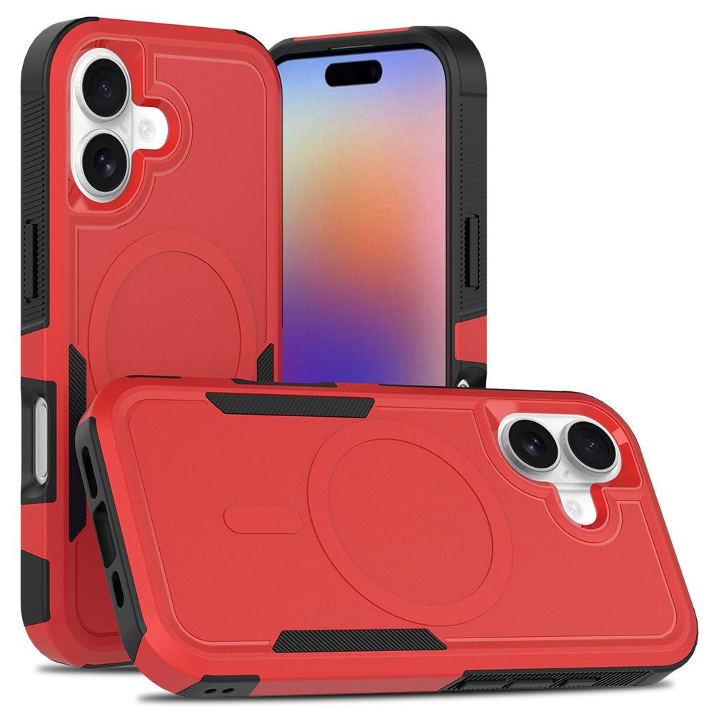 Подходит для 17Air Apple Чехол для мобильного телефона Магнитный Iphone16pro Утолщенный по углам 15pm Противоударный Жесткий чехол для мобильного телефона