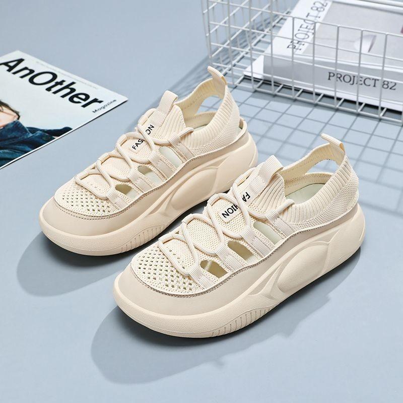Fashion Ladies Shoes 2025 Brand Lace-up Women's Vulcanize Shoes Fashion Hollow Out Outdoor Slip-Resistant Casual Breathable Sneakers