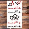 Sexy Colored Lips Temporary Tattoos For Womens Love Graphics Fake Tattoos Sticker Black Word Creative Fun Tatoo Arm Ankle Thighs