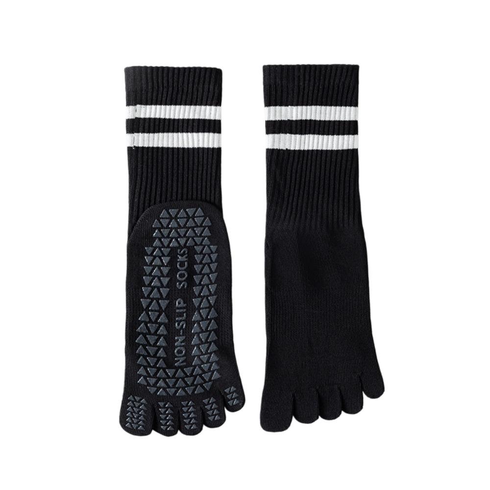 Silicone Five-toe Socks Long Mid-calf Floor Toe Socks Women's Non-slip Yoga Socks Ladies