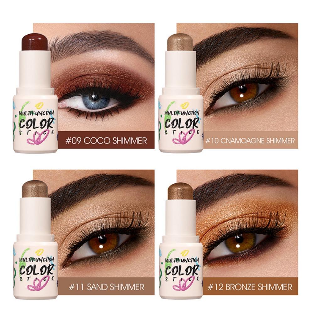 LANGMANNI, 4 цвета, тени для век, стойкие, не тускнеющие, матовые, жемчужные, светлые, для макияжа, тени для век, палочки