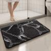 Простой и стильный коврик для ванной, украшение для дома, коврик для ванной, утолщенный флокированный, водопоглощающий и нескользящий коврик для пола