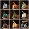 Chinese Style Teaware Storage Bag Print Small Item Pouch Teacup Drawstring Cloth Pouch  Festival