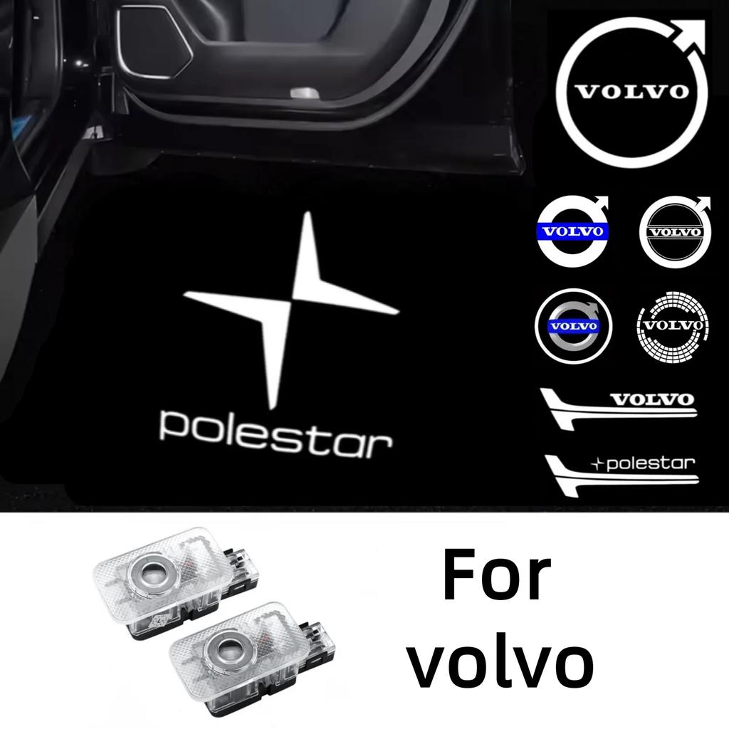HD LED Car Door Welcome Light Laser Projector For  Volvo V60 V40 XC90 S60 XC60 V50 V70 S90 XC40 S80 T6 V90 EX30 C70 Accessories