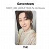 Seventeen RIGHT HERE WORLD TOUR Худи на молнии Официальная фотокарточка