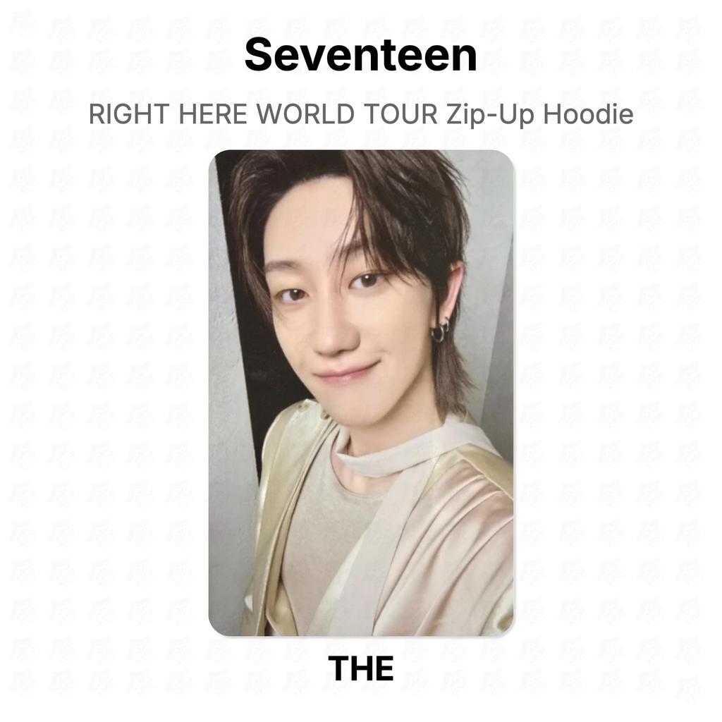 Seventeen RIGHT HERE WORLD TOUR Худи на молнии Официальная фотокарточка