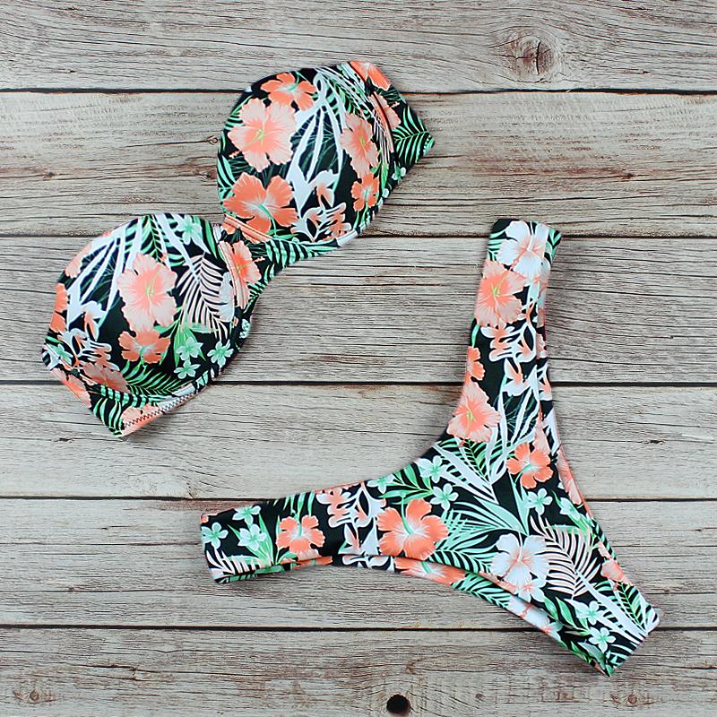 Купальник женский купальник пуш-ап комплект бикини леопардовый купальный костюм