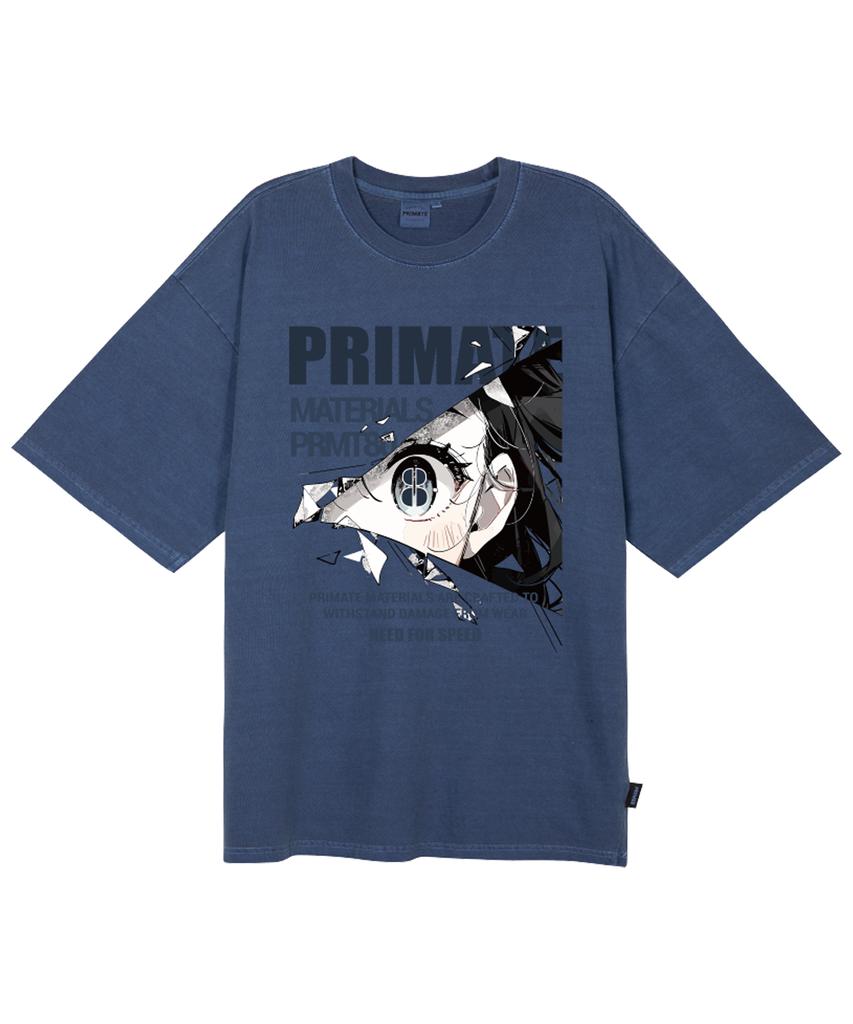 PRIMATE Eyez Oversized Pigment Short Sleeve T-Shirt 4 Colors